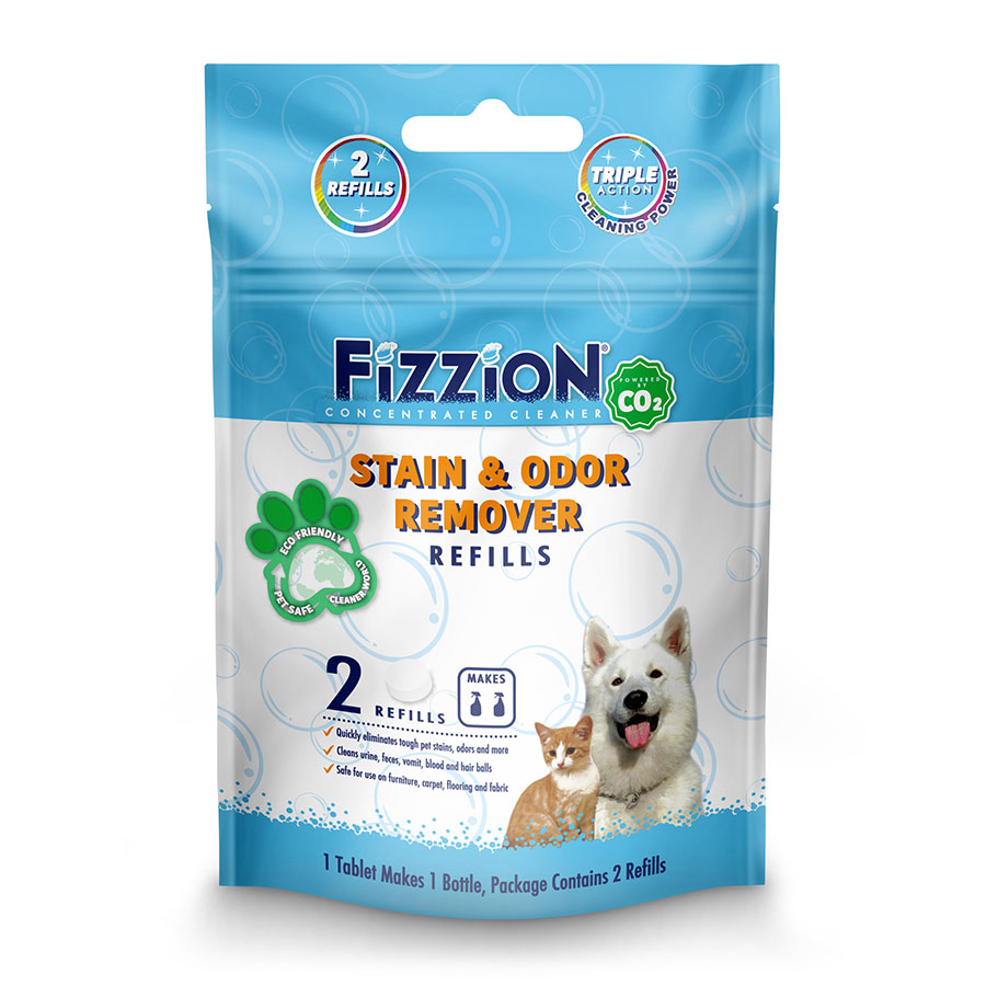 Fizzion Concentrated Cleaner Pet Stain & Pet Odor Remover – 2 Refill Pouch
