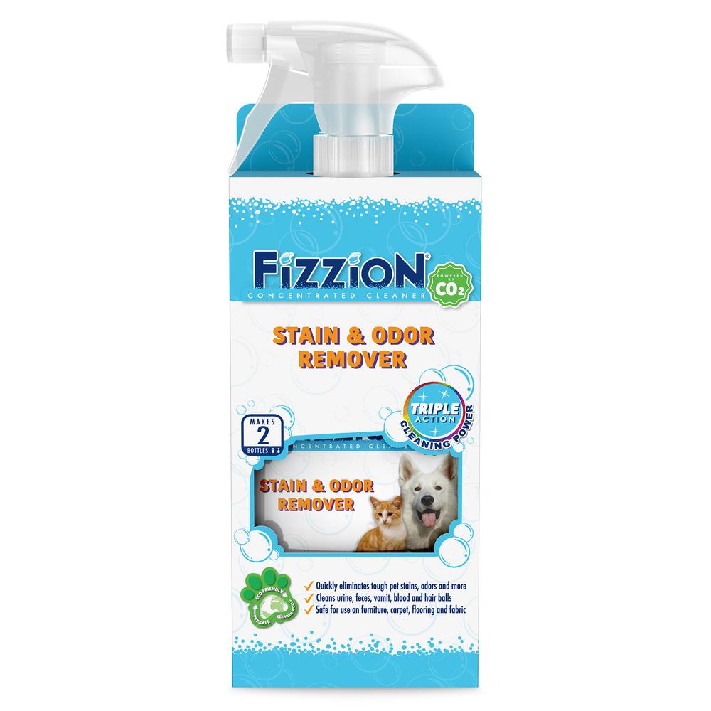 Fizzion Pet Stain & Odor Remover –23oz bottle with Bonus Refill