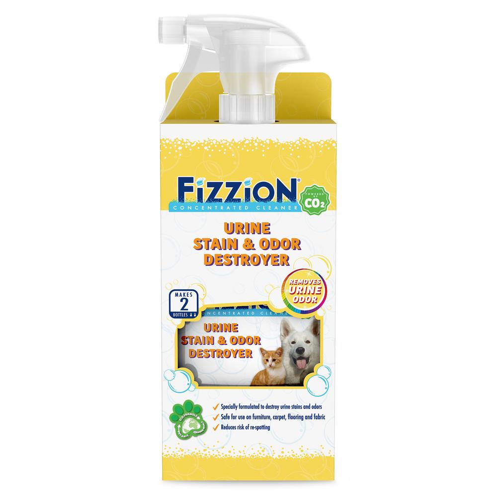 Fizzion Extra Urine Stain and Odor Destroyer – 23oz bottle with Bonus Refill